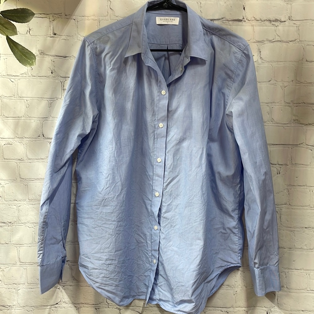 Everlane button front blue size 12 shirt